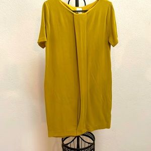 Mustard Yellow fitted dress